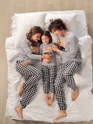 Пижама новогодняя детская KAFTAN Happy together размер