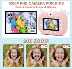 Детский фотоаппарат Полароид Polaroid моментальная печать+MicroSd32gb