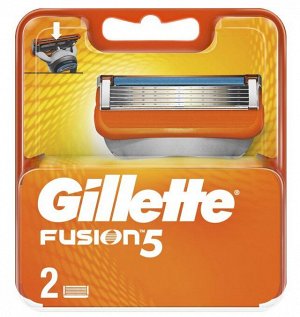GILLETTE Сменные бритвенные кассеты GILLETTE FUSION 2 штуки