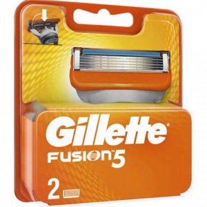 GILLETTE Сменные бритвенные кассеты GILLETTE FUSION 2 штуки