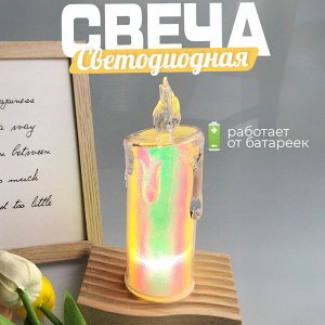 Свеча светодиодная LED, 1 шт., высота 13 см