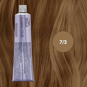 Велла Краска для окрашивания волос  7/3 блонд золотистый 60 мл WELLA Illumina