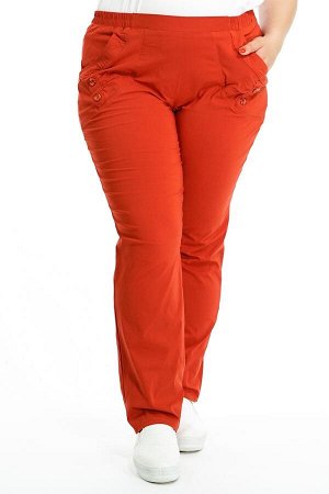 Брюки-8122 Модель брюк: Прямые; Материал: Бенгалин; Цвет: Оранжевый; Фасон: Брюки
Брюки бенгалин терракот
Брюки-стрейч прямого силуэта выполнены из мягкой легкой ткани. Отлично сидят за счет эластично