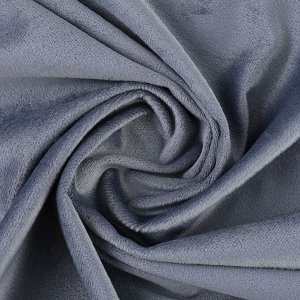 Ткань для рукоделия, плюш, тёмно-серый, лоскут 50 x 50 см
