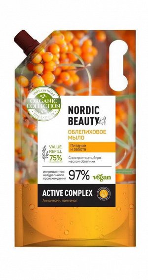 Мыло жидкое Облепиховое Питание и забота дой-пак Organic Collection 1000 мл