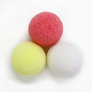 Бомбочки для ванны «Ленивый режим», 3x40 г, микс ароматов, Beauty Fox