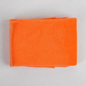 Ткань для рукоделия, плюш, оранжевая, лоскут 53x50 см