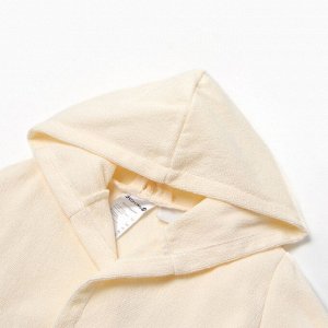 Халат махровый детский Экономь и Я, цв.молочный, 100% хл 340 г/м2