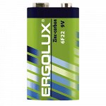 Батарейки Ergolux 6F22 SR1 (6F22SR1, батарейка,9В) (12)(Цена за 1 шт.)