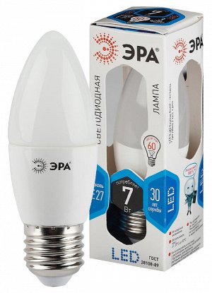 Лампочка светодиодная STD LED B35-7W-840-E27 E27 / Е27 7Вт свеча нейтральный белый свет