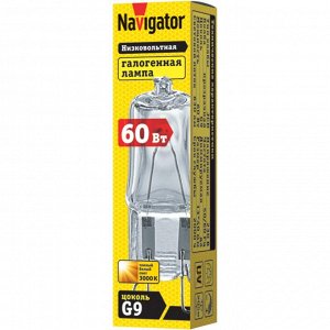 Лампа NAVIGATOR 94 216 JCD9 60W clear G9 230V 2000h (20/1000)
