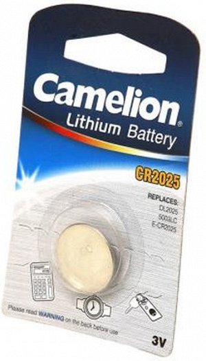 Батарейки Camelion CR2025 BL-1 (CR2025-BP1, батарейка литиевая,3V) (10)(Цена за 1 шт.)