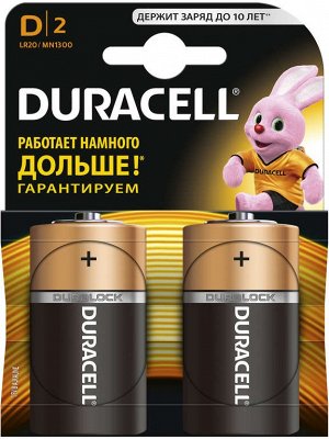 Батарейки DURACELL LR 20-2BL  (20/60) MN1300(Цена за 2 шт.)