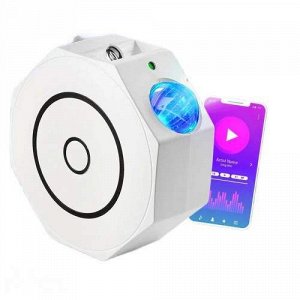 Ночник-проектор детский лазерный, Bluetooth колонка и MP3 плеер, с пультом