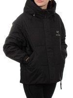 282 BLACK Куртка зимняя облегченная женская (верблюжья шерсть)