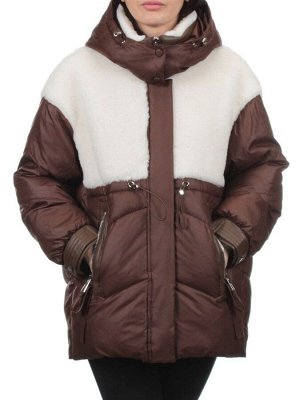 350-X47 BROWN Куртка зимняя женская (200 гр. холлофайбер)