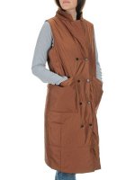 M007 BROWN Жилет женский демисезонный (100 гр. синтепон)