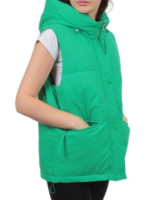 24107 GREEN Жилет утепленный женский (100 гр. холлофайбер)