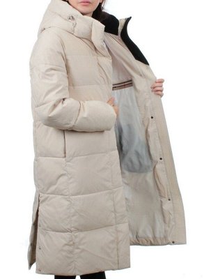 56016 BEIGE Пальто зимнее женское (холлофайбер 150 гр.)