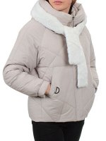 3342 BEIGE Куртка зимняя облегченная женская (130 гр. холлофайбер)