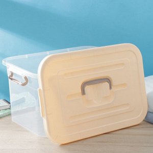 Контейнер для хранения с крышкой, 15 л, 41.5x27x22 см, пластик, МИКС
