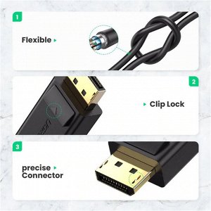 Адаптер переходник (конвертер сигнала) Dispalyport - HDMI 4K*2K@30Hz (MM137) Ugreen