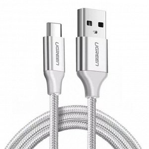 Кабель USB 2.0 - Type C в оплетке нейлоновой 1 м. Ugreen