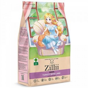 Zillii для кошек Indoor для домашних Индейка Ягненок 400г