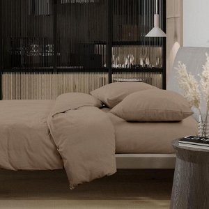 КПБ 1.5 перкаль Актив "Wenge" (70х70) рис. 86011-11 Latte