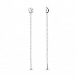 Серебряные серьги 33528.5