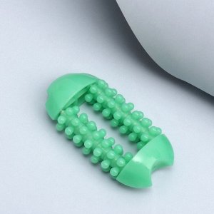 Массажёр для рук и ног, 14 колёс, 10, 5 5 см, зелёный