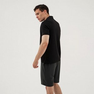Футболка - поло мужская Resport, 52, цвет чёрный, спортивная