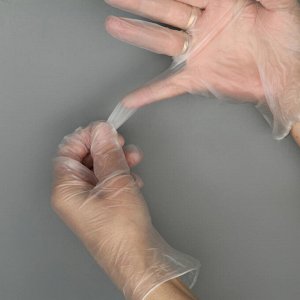 Перчатки виниловые одноразовые неопудренные, размер L, 100 шт/уп
