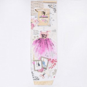 Чехол для гладильной доски Nika, 130x42 см, с поролоном, МИКС