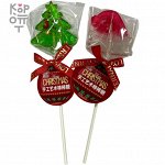 Леденец на палочке с фруктовым вкусом XiYiLai Merry Christmas Lolipop - Новогоднее настроение