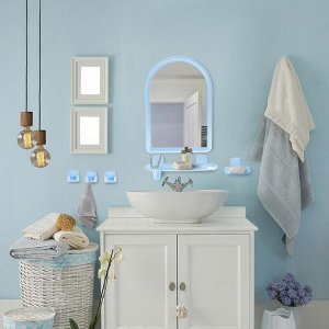 Набор для ванной комнаты "Berossi 56", цвет голубой