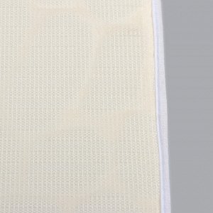 Набор ковриков для ванной и туалета Доляна «Галька», 2 шт: 39?50, 50?80 см, цвет белый