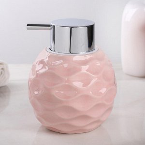 Дозатор для жидкого мыла "Нежность", цвет розовый
