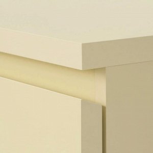 MALM, Комод с 4 выдвижными ящиками, желтый, 80х100 см