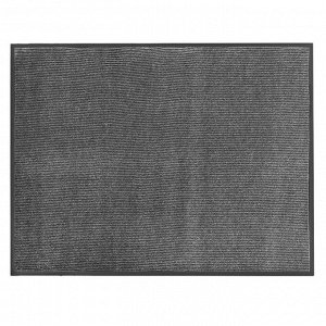 Коврик придверный влаговпитывающий, ребристый, «Комфорт», 90x120 см, цвет серый
