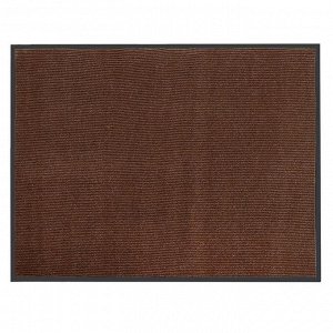 Коврик придверный влаговпитывающий, ребристый, «Комфорт», 90x120 см, цвет коричневый
