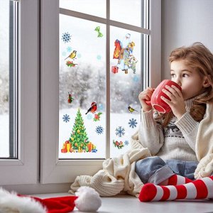 Наклейки на окна «Новогодние»