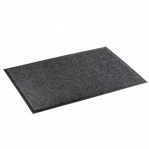 Коврик придверный влаговпитывающий Tuff, 60x90 см, серый