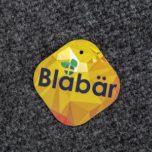 Коврик придверный влаговпитывающий Blåbär Tuff, 60x90 см, цвет серый