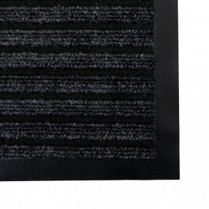 Коврик влаговпитывающий ребристый «Барьер», 60x90 см, цвет серый