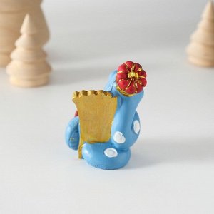Фигурка полистоун «Змей в короне с королевским троном», 5x6 см