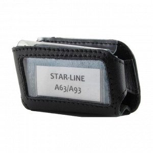 Чехол брелка Starline A63/A93 кобура черная кожа