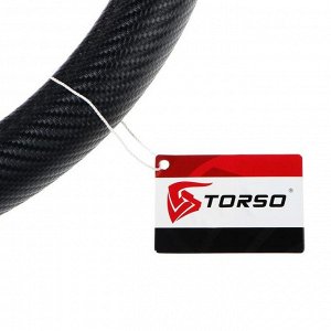 Оплётка TORSO, под карбон, размер 38 см, черный