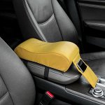 Подушка на подлокотник автомобиля, 16 х 32 см, бежевая