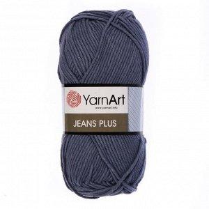 Пряжа "Jeans plus" 55% хлопок, 45% акрил 160м/100гр (68 св. фиолетовый)